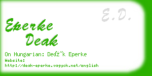 eperke deak business card
